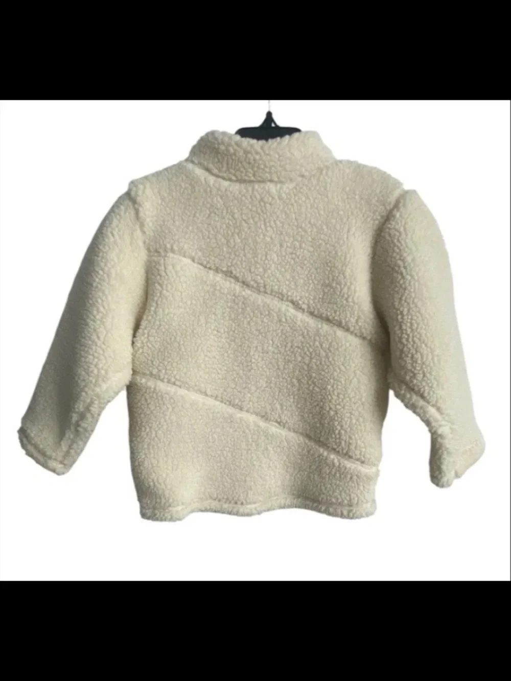 Hanna Andersson In Lambs Wool Faux Shearling Sherpa Jacket Girls Size 4 100cm